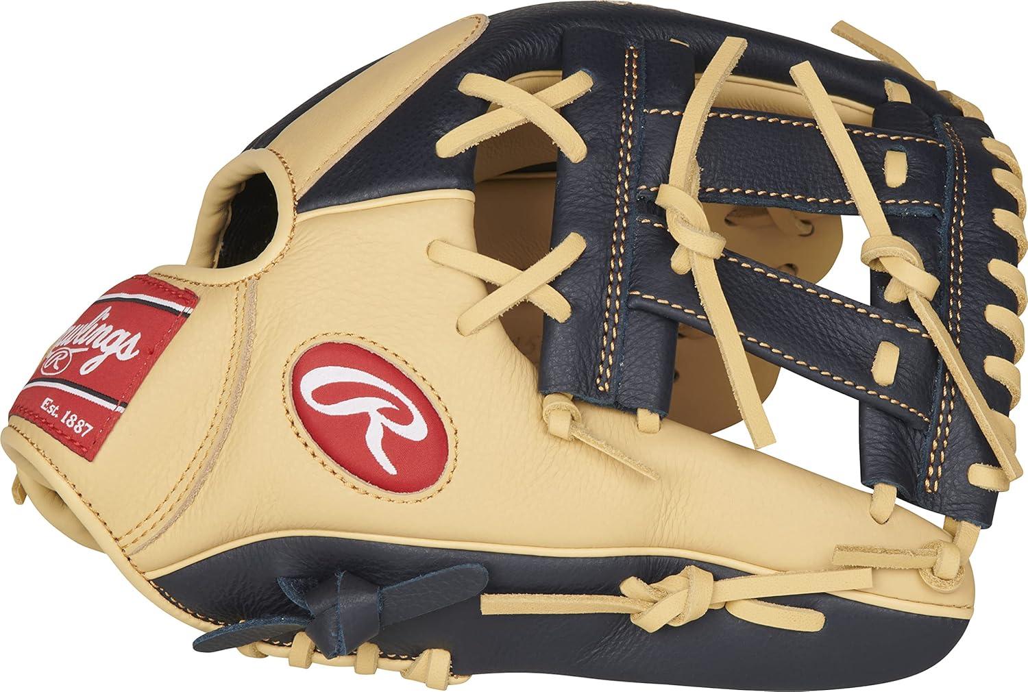 image:imageRawlings Select PRO LITE Youth Baseball Glove Pro Player Models Sizes 105 1225 Multiple StylesManny Machado Navy Camel