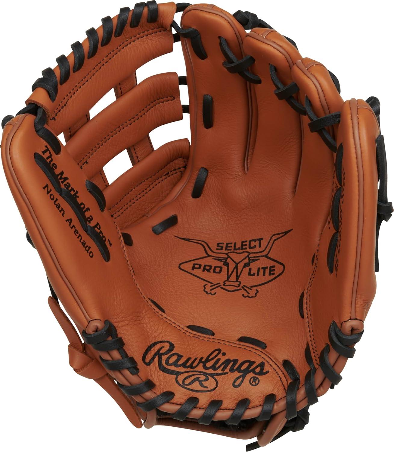 image:imageRawlings Select PRO LITE Youth Baseball Glove Pro Player Models Sizes 105 1225 Multiple StylesNolan Arenado Tan
