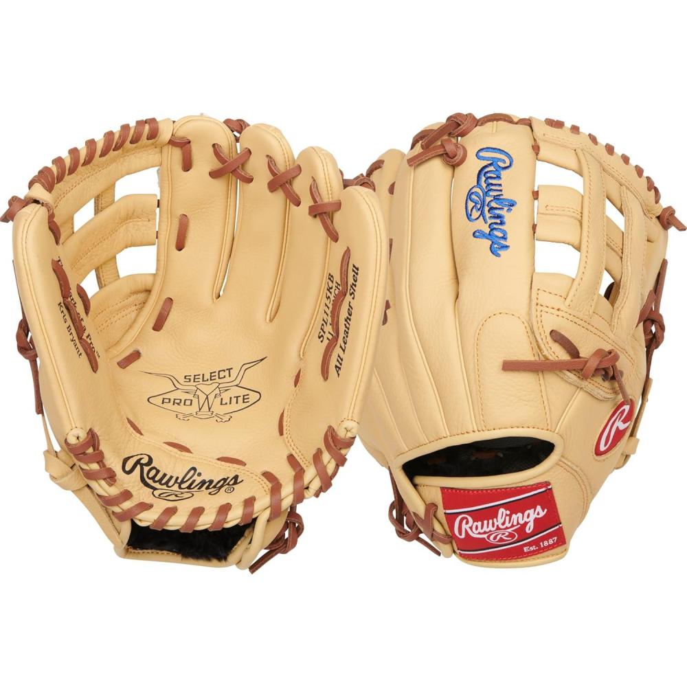 image:imageRawlings Select PRO LITE Youth Baseball Glove Pro Player Models Sizes 105 1225 Multiple StylesKris Bryant Camel