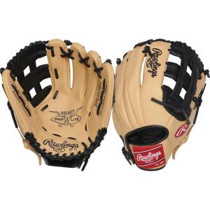 Rawlings | Select PRO LITE Youth Baseball Glove | Pro Player Models | Sizes 10.5″ – 12.25″ | Multiple Styles(Brandon Crawford | Camel / Black)