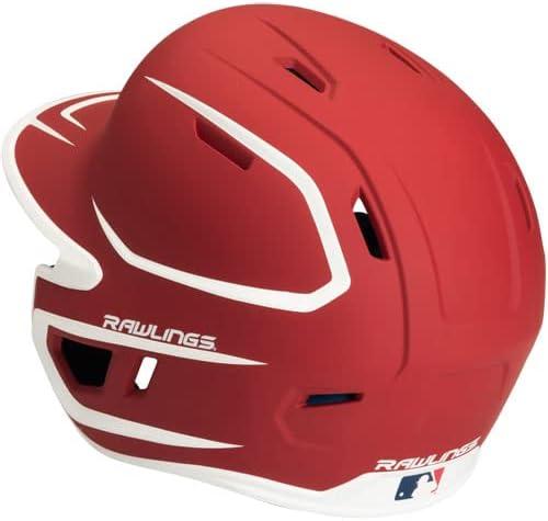 image:imageRawlings MACH Adjust Baseball Batting Helmet Adjustable Face Guard Matte Two Tone JR amp SR Sizes Multiple Colors