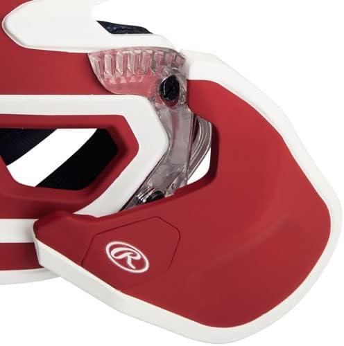 image:imageRawlings MACH Adjust Baseball Batting Helmet Adjustable Face Guard Matte Two Tone JR amp SR Sizes Multiple Colors