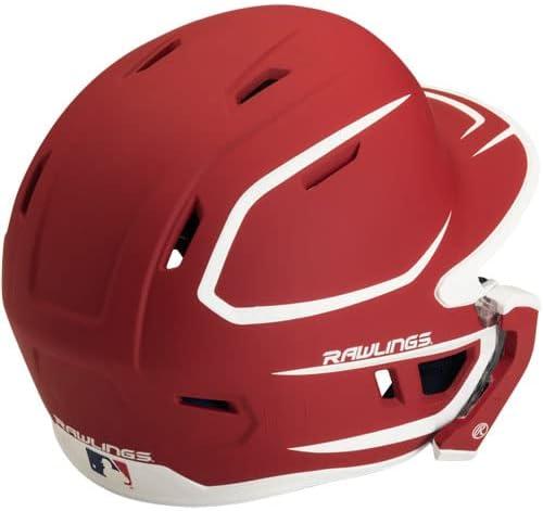 image:imageRawlings MACH Adjust Baseball Batting Helmet Adjustable Face Guard Matte Two Tone JR amp SR Sizes Multiple Colors