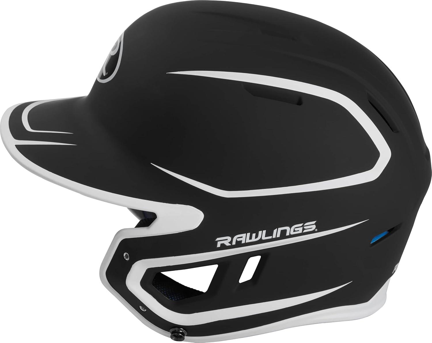 image:imageRawlings MACH Baseball Batting Helmet Matte Two Tone JR amp SR Sizes Multiple ColorsMatte BlackWhite