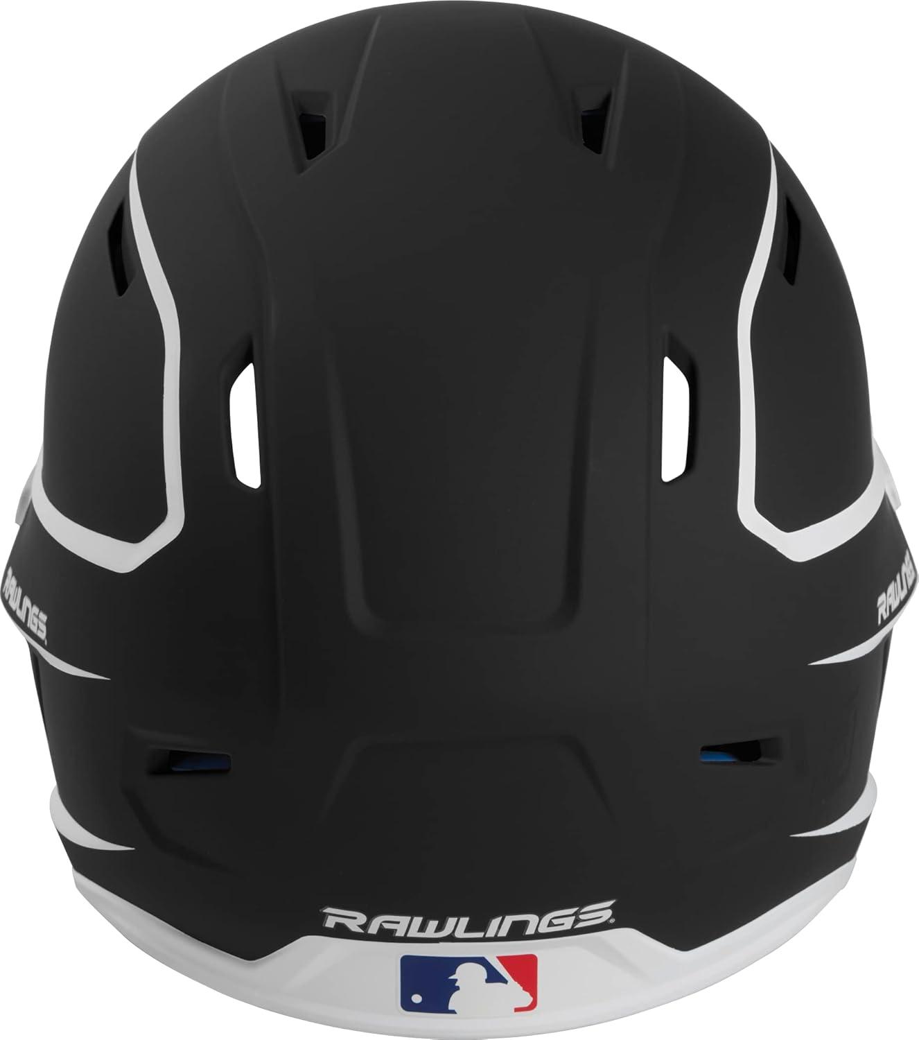 image:imageRawlings MACH Baseball Batting Helmet Matte Two Tone JR amp SR Sizes Multiple ColorsMatte BlackWhite