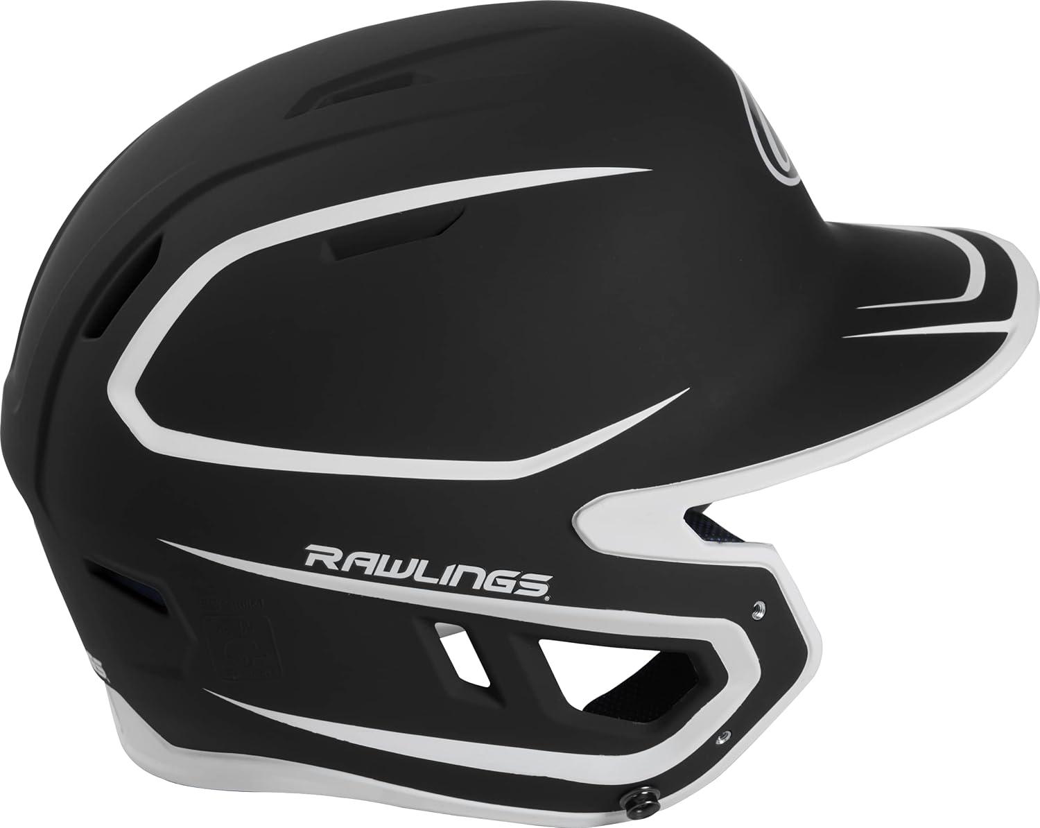 image:imageRawlings MACH Baseball Batting Helmet Matte Two Tone JR amp SR Sizes Multiple ColorsMatte BlackWhite