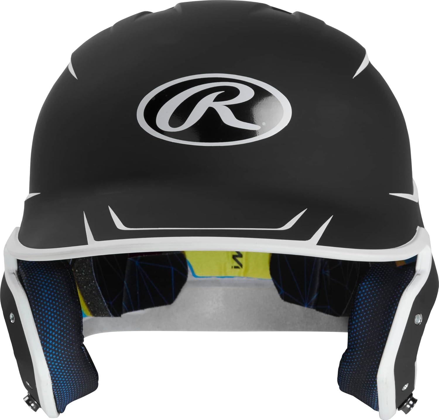 image:imageRawlings MACH Baseball Batting Helmet Matte Two Tone JR amp SR Sizes Multiple ColorsMatte BlackWhite