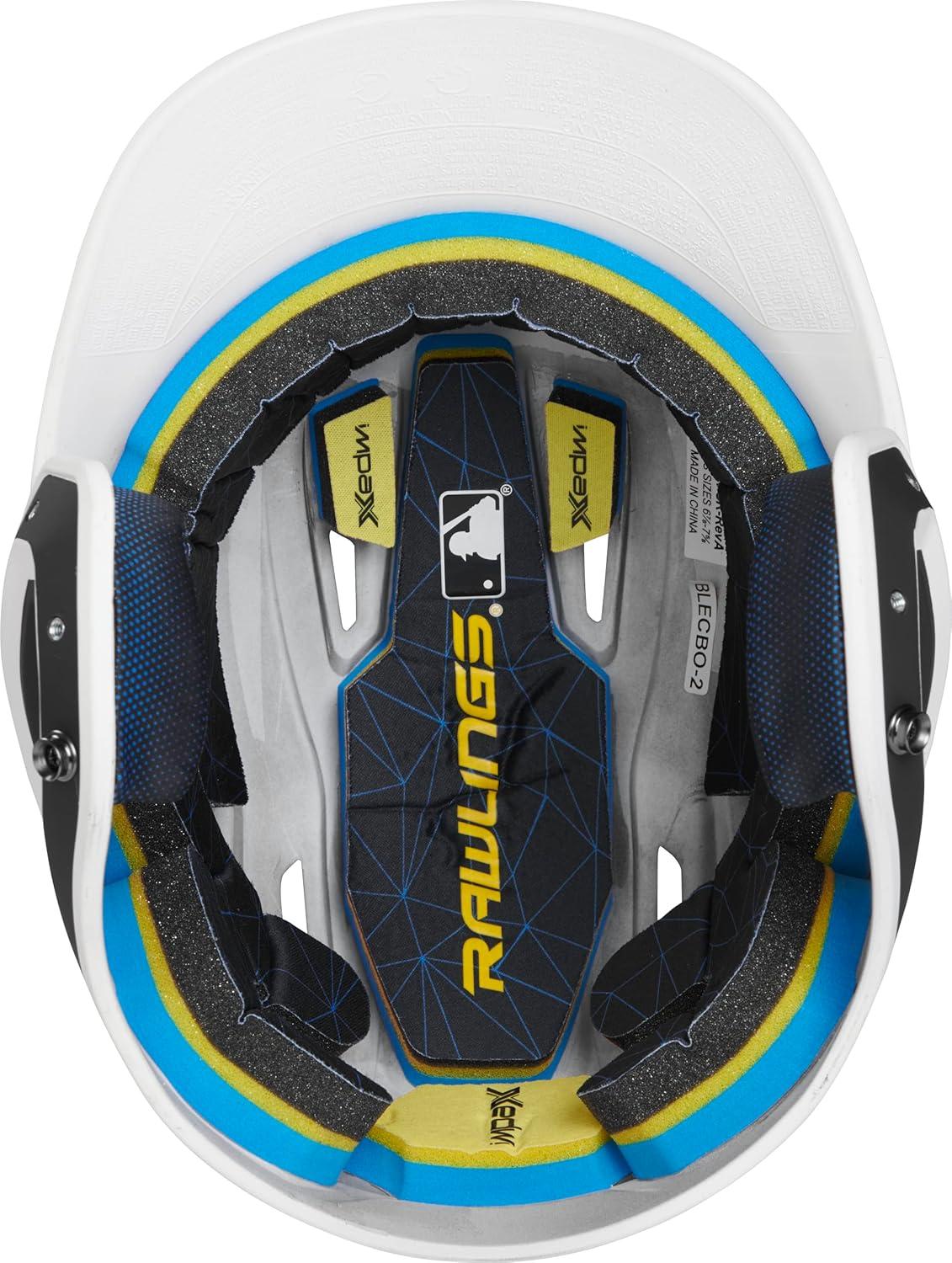 image:imageRawlings MACH Baseball Batting Helmet Matte Two Tone JR amp SR Sizes Multiple ColorsMatte BlackWhite