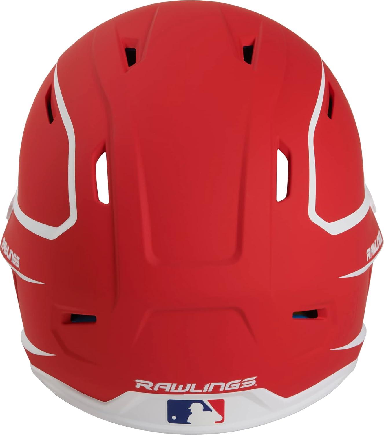 image:imageRawlings MACH Baseball Batting Helmet Matte Two Tone JR amp SR Sizes Multiple ColorsMatte ScarletWhite