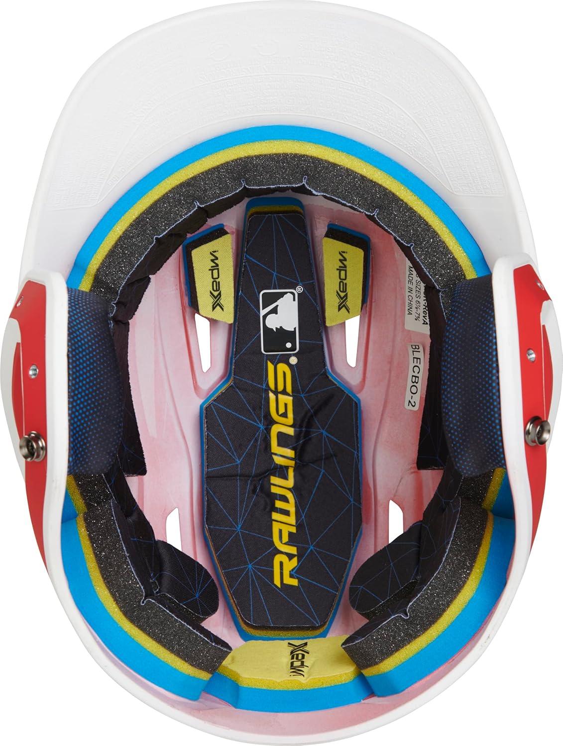 image:imageRawlings MACH Baseball Batting Helmet Matte Two Tone JR amp SR Sizes Multiple ColorsMatte ScarletWhite