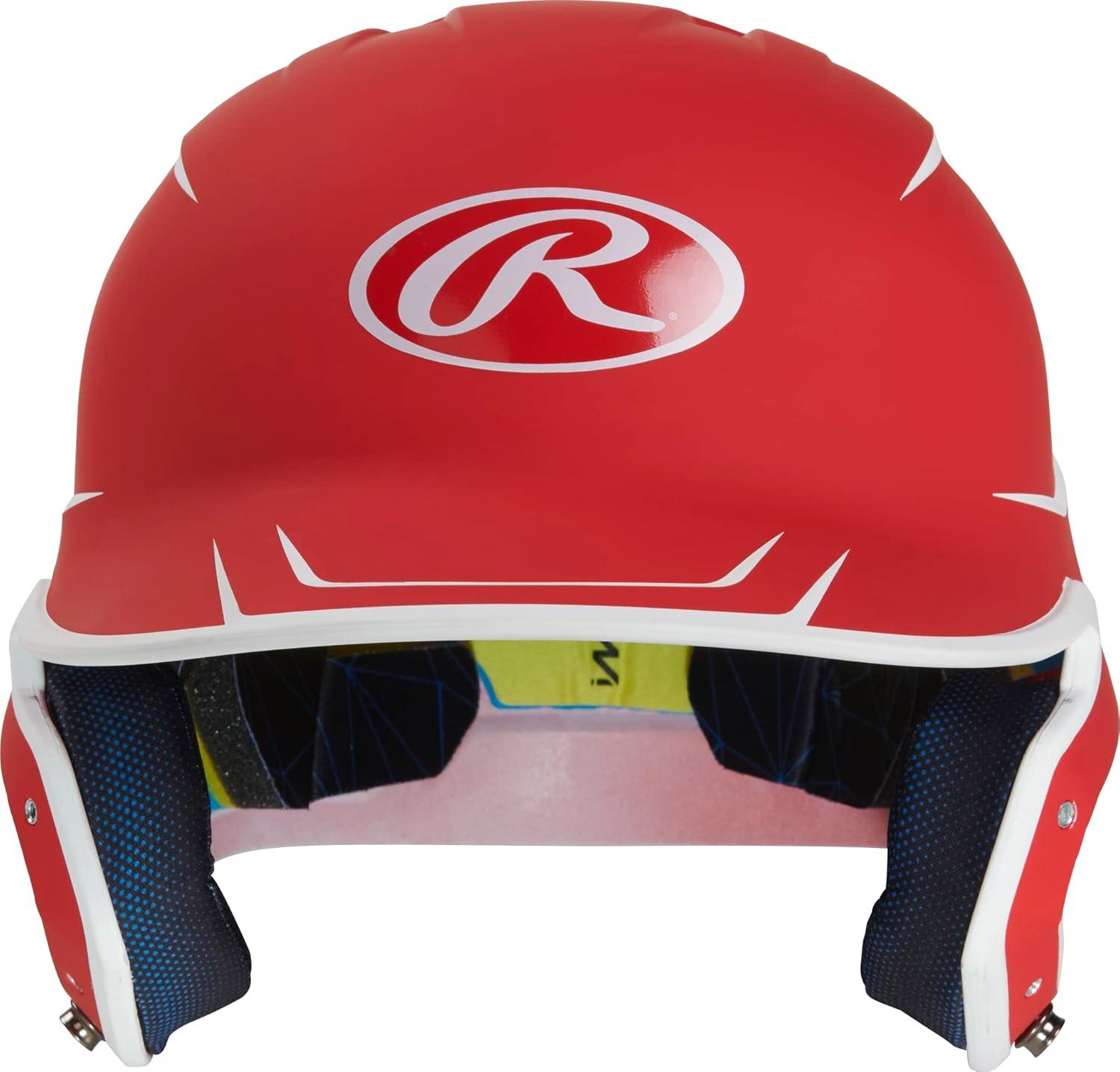 image:imageRawlings MACH Baseball Batting Helmet Matte Two Tone JR amp SR Sizes Multiple ColorsMatte ScarletWhite