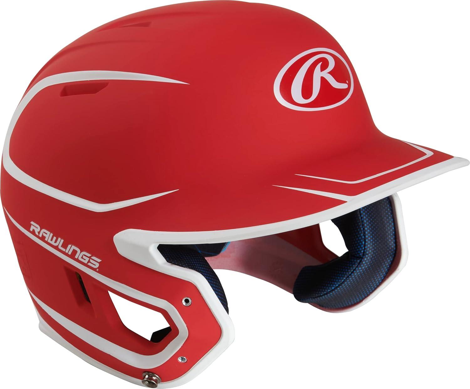 image:imageRawlings MACH Baseball Batting Helmet Matte Two Tone JR amp SR Sizes Multiple ColorsMatte ScarletWhite