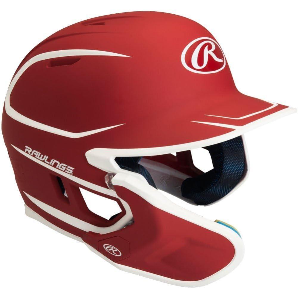 image:imageRawlings MACH Adjust Baseball Batting Helmet Adjustable Face Guard Matte Two Tone JR amp SR Sizes Multiple Colors