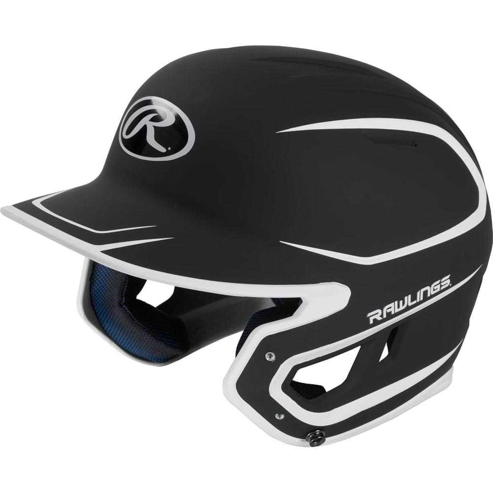 image:imageRawlings MACH Baseball Batting Helmet Matte Two Tone JR amp SR Sizes Multiple ColorsMatte BlackWhite