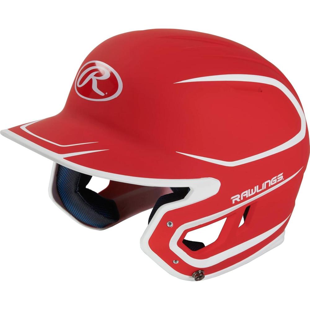 image:imageRawlings MACH Baseball Batting Helmet Matte Two Tone JR amp SR Sizes Multiple ColorsMatte ScarletWhite